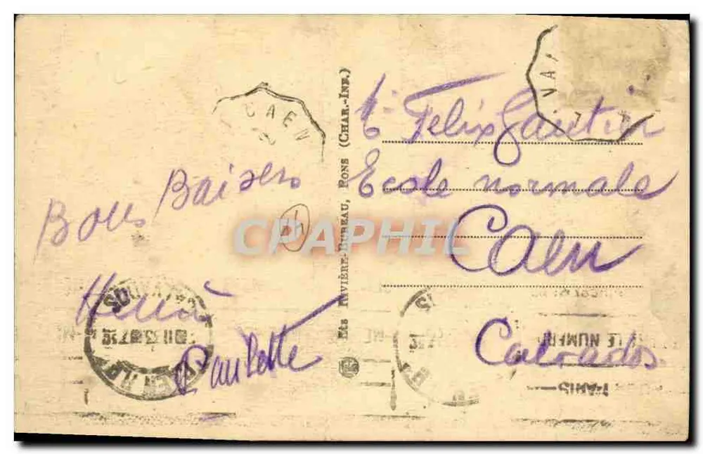 La Lande-Clécy (Calvados) — O Viaduto — Edit. Bisson n°4322 - Verso