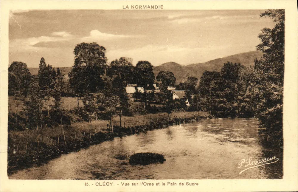 Clécy — Aussicht auf die Orne und den Pain de Sucre — P. Legasseur - Vorderseite