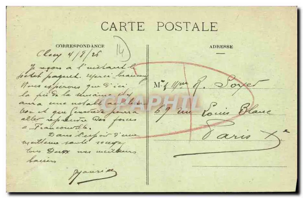 Clécy (Calvados) - L'Orne e o Viaduto — Ed. Brider em Clécy - C. Maliant, Caen - Verso