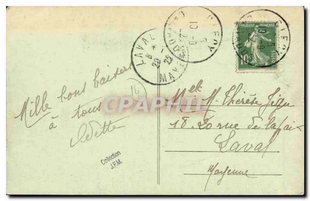 Clécy — A Igreja — Lib. R. David - Verso