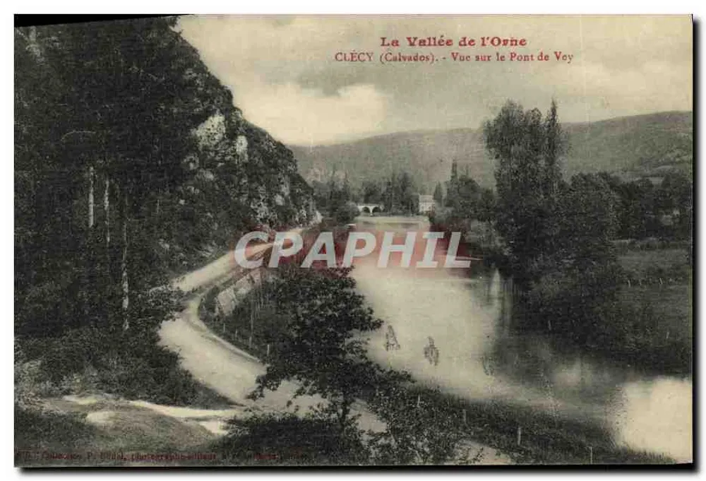 A Vale do Orne - CLECY (Calvados) - Vista do Ponte do Vey - Frente