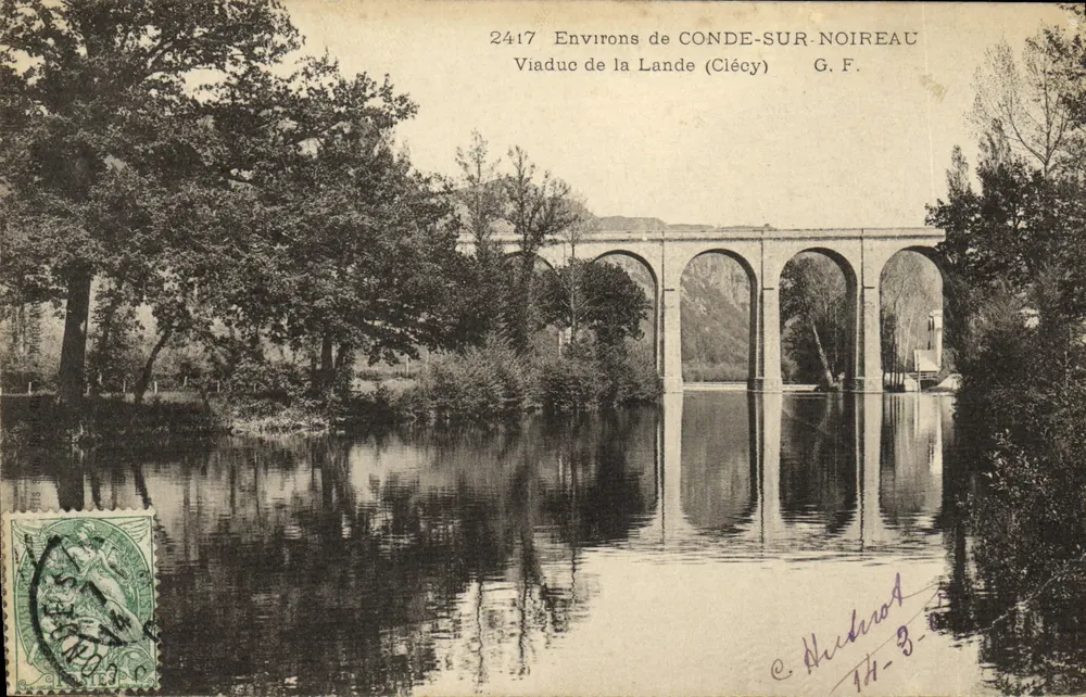 Viaduc de la Lande (Clécy) — Umgebung von Conde-sur-Noireau — G. F. n°2417 - Vorderseite