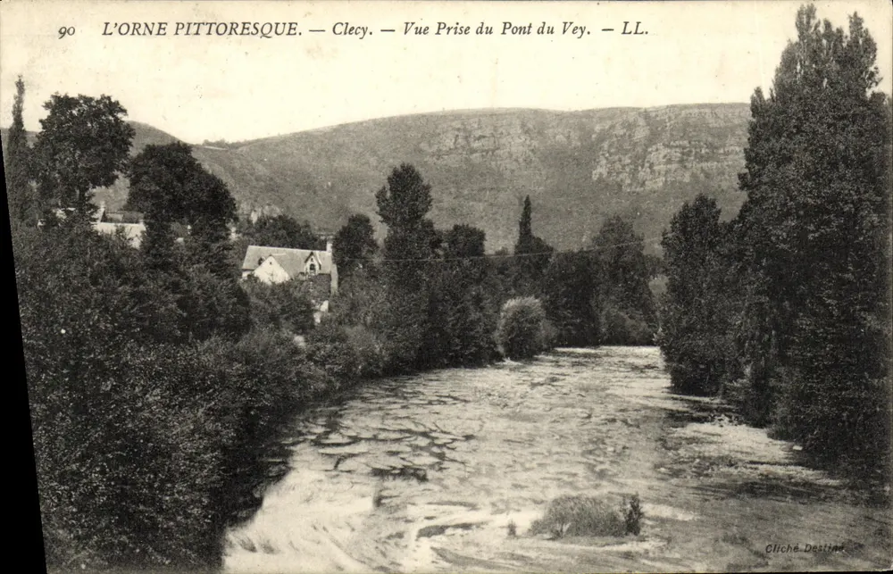 L'ORNE PITTORESQUE — Clecy — Vista do Pont du Vey — LL. - Frente