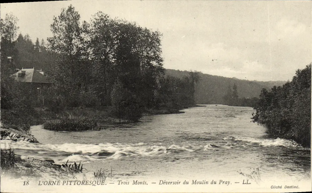 L'Orne pittoresque — Três Montes — Desaguadeiro do Moulin du Pray — LL - Frente