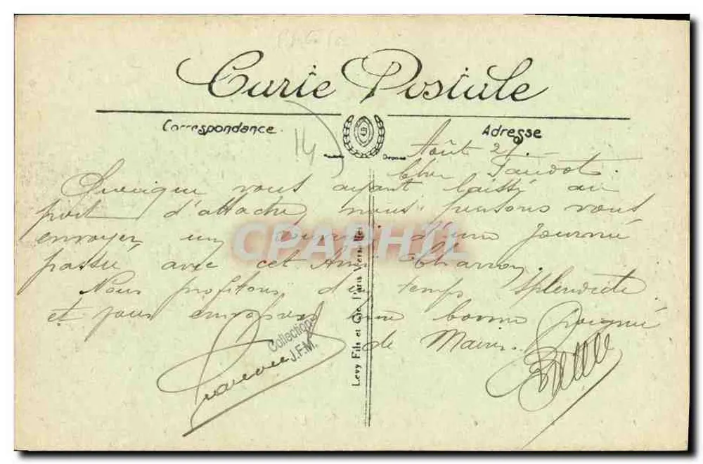 COURSEULLES — Il pulizia delle ostriche — I.L. - Verso