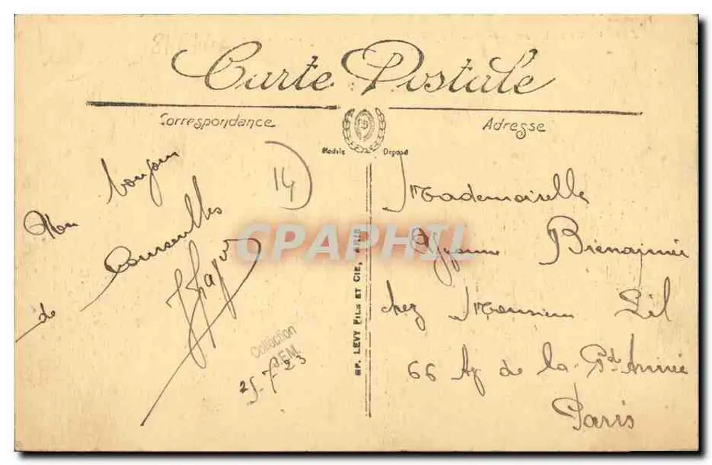 Courseulles-sur-Mer — Restaurante do parque das ostras — LL. - Verso