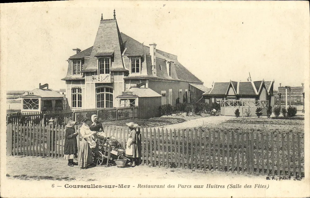 Courselle-sur-Mer — Restaurant des Parcs aux Huitres (Salle des Fêtes) — B.F., Paris - Vorderseite