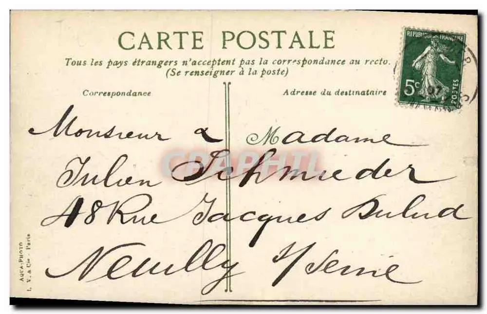 Courseulles - As Jetas à Maré Baixa — L.V.A.C.S. - Verso