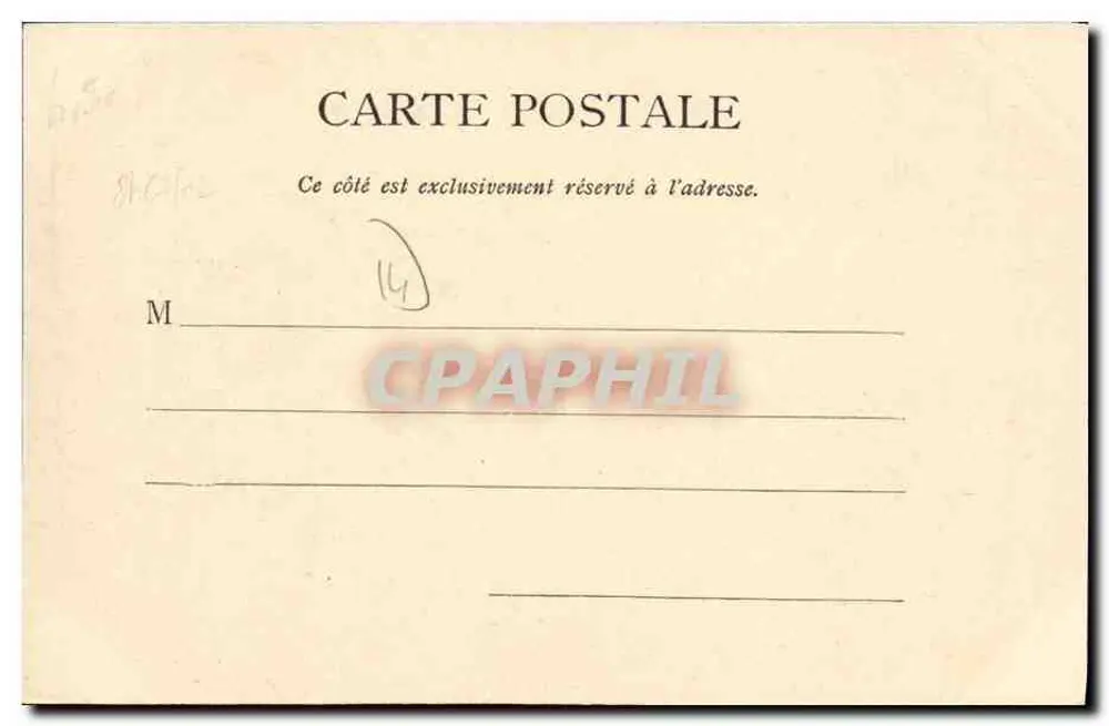 Courseculles-Sur-Mer — O Castelo — E. David, Editor, n° 15460 - Verso
