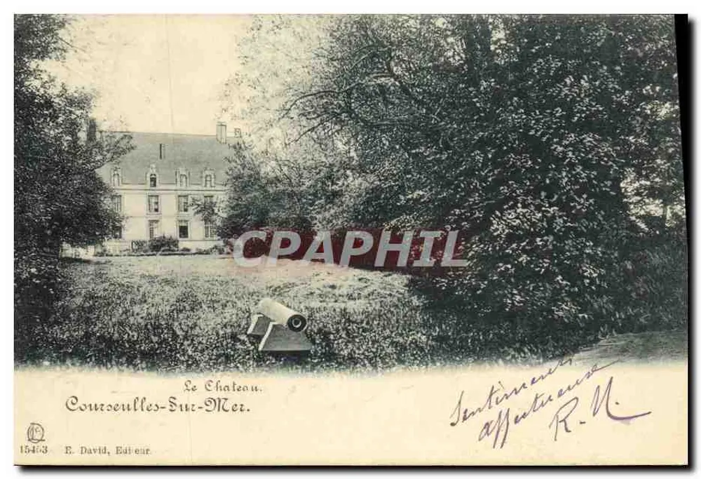 O Castelo — Courcoulles-Sur-Mer — E. David, Editor, n° 15463 - Frente