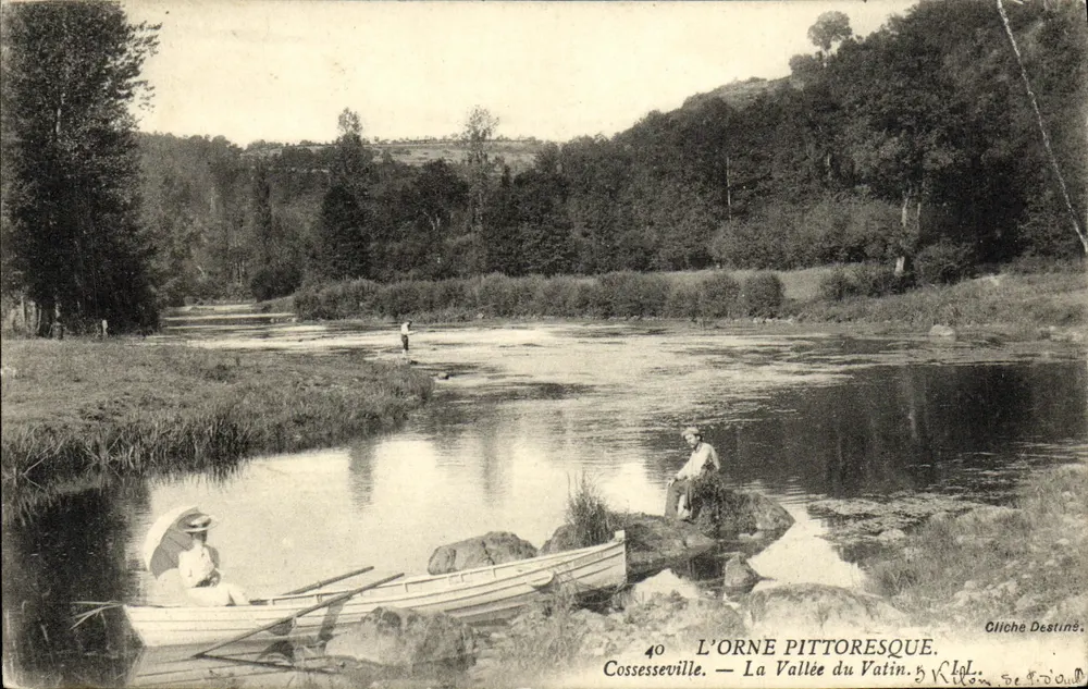 Cossesseville — La Vallée du Vatin. L'Orne pittoresque — Cliché Destiné, n°40 - Vorderseite