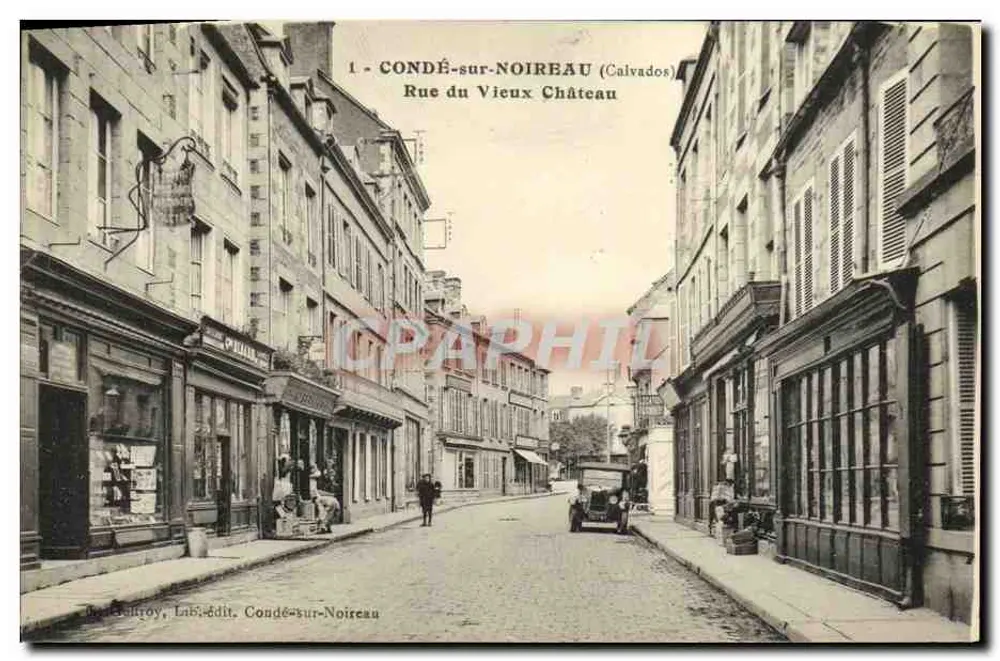 CONDÉ-sur-NOIREAU (Calvados) — Rue du Vieux Château — Bellefroy, Liblédit. Condé-sur-Noireau - Vorderseite