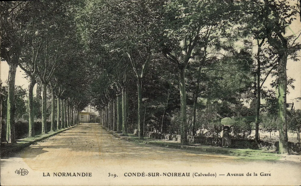 Condé-sur-Noireau (Calvados) — Avenue de la Gare — Ansicht von der Normandie, Serie 319 - Vorderseite