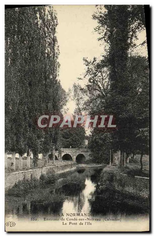 Die Brücke der Insel — Umgebung von Condé-sur-Noireau (Calvados) — F.D. n° 350 - Vorderseite