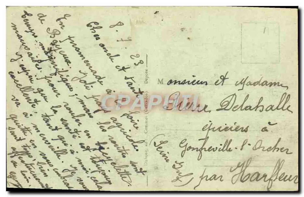 Le Bosc - Der Ehrenhof — Schlösser des Calvados — Verlag A+D 101 - Rückseite