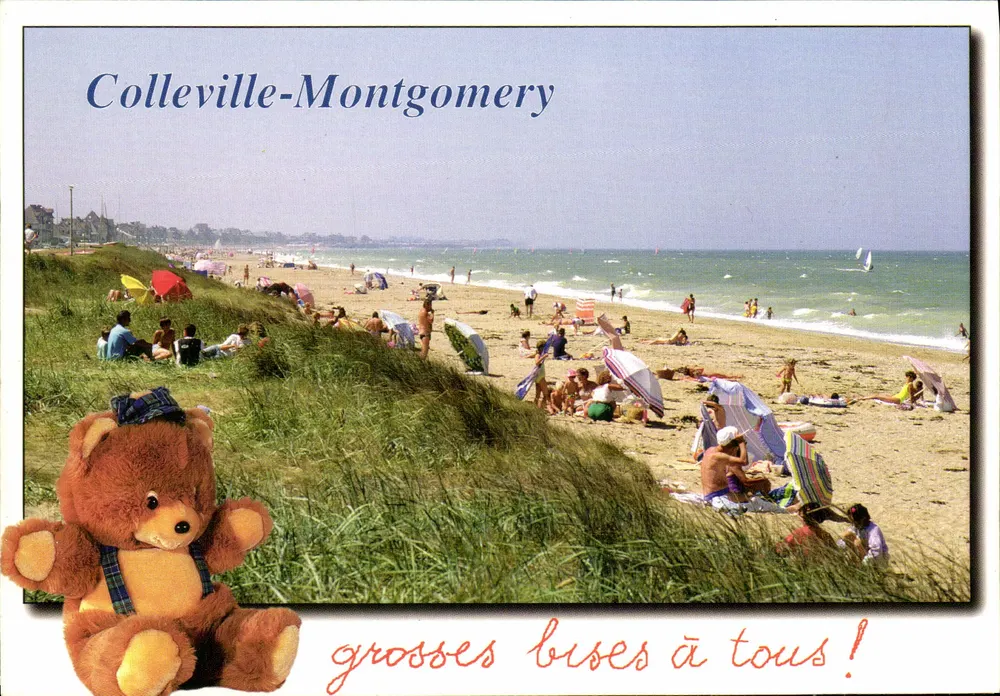 Colleville-Montgomery — praia animada — Produção Légoirie - Frente