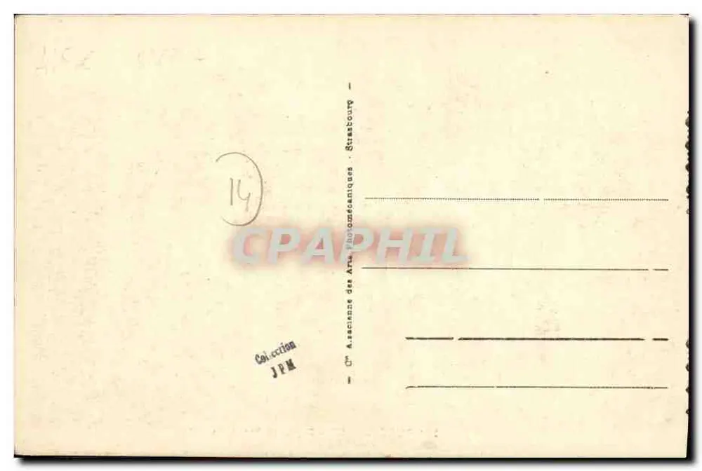 Courseulles - Digue e Bar da Praia — Bilhete postal antigo n°18 — editor A. B. C. (impressor) - Verso