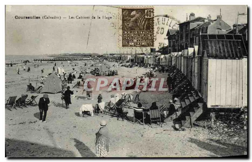 Coursaules (Calvados) — As Cabines da Flage — Editor: Maini, Praguerie - Frente