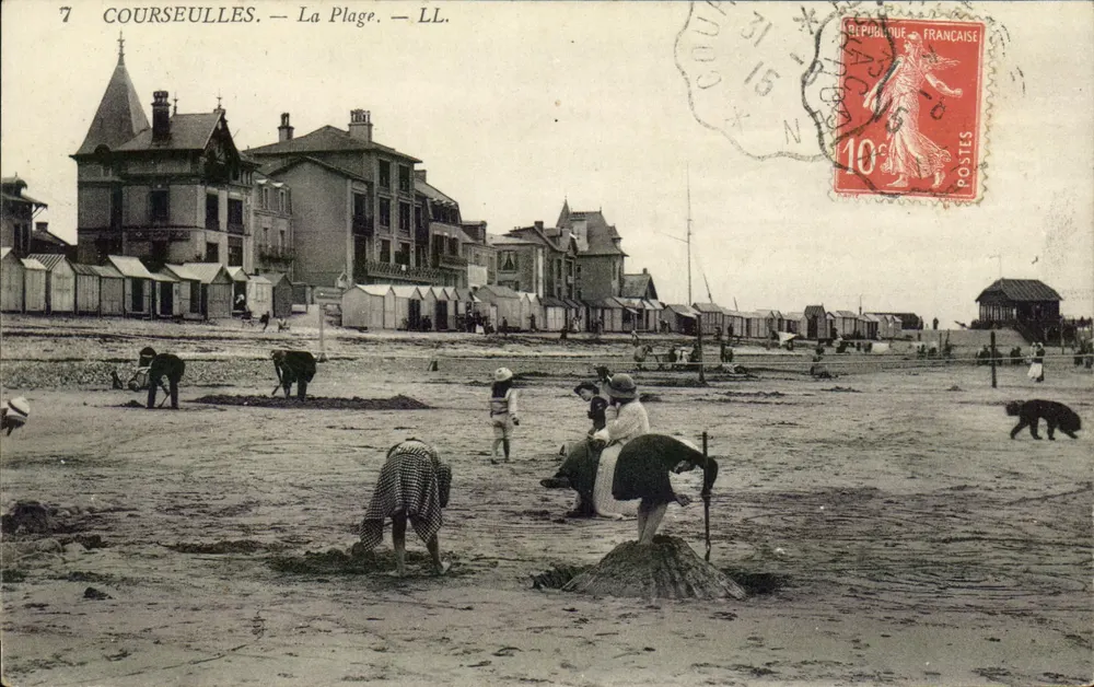 Courseulles-sur-Mer — A Praia — LL. — Editor LL. - Frente