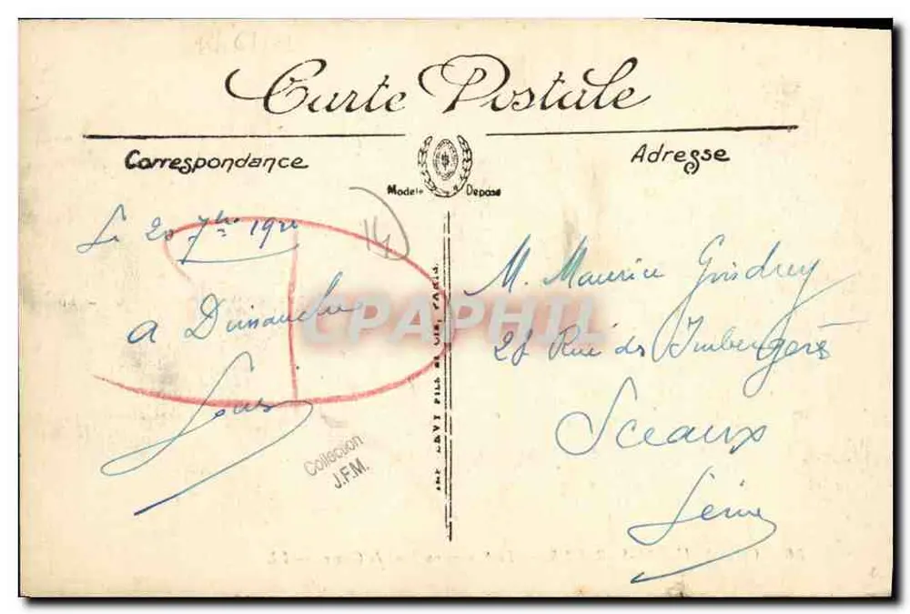 Courseulles-sur-Mer — La Seulles am Graye-Brücke — LL - Rückseite
