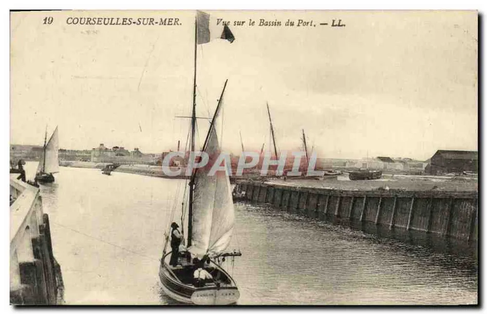 Courseulles-sur-Mer — Ansicht des Hafens — LL. N°19 - Vorderseite