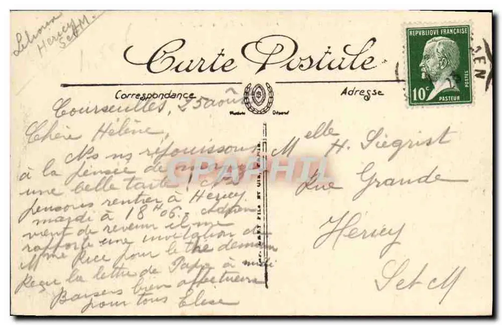 Courseulles-sur-Mer — Ansicht des Hafens — LL. N°19 - Rückseite