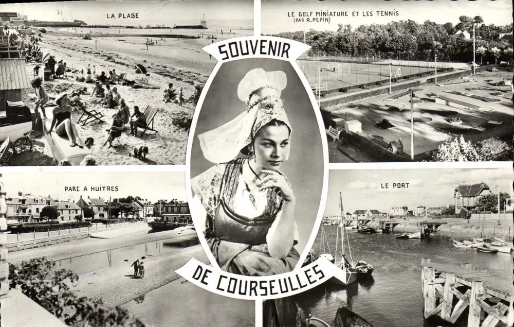 Courseulles-sur-Mer — Lembrança de Courseulles — Cie des Arts Photomécanique - Frente
