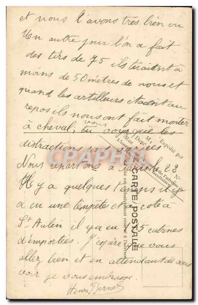 Courseulles — Moulin sobre a Seulles — V.P. Paris No. 2 - Verso