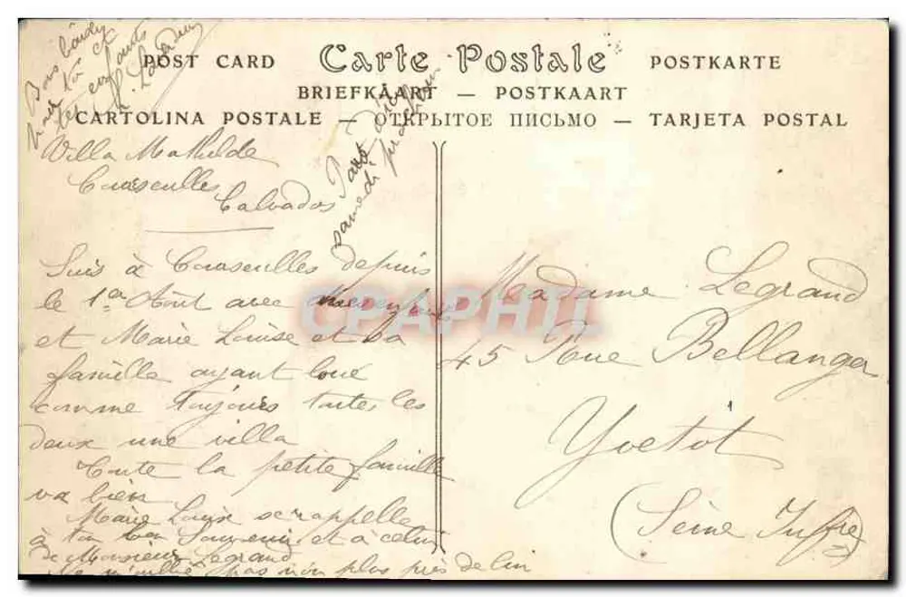 COURSEULLES-SUR-MER (Calvados) — A Praça de Caen — ND Phol. - Verso