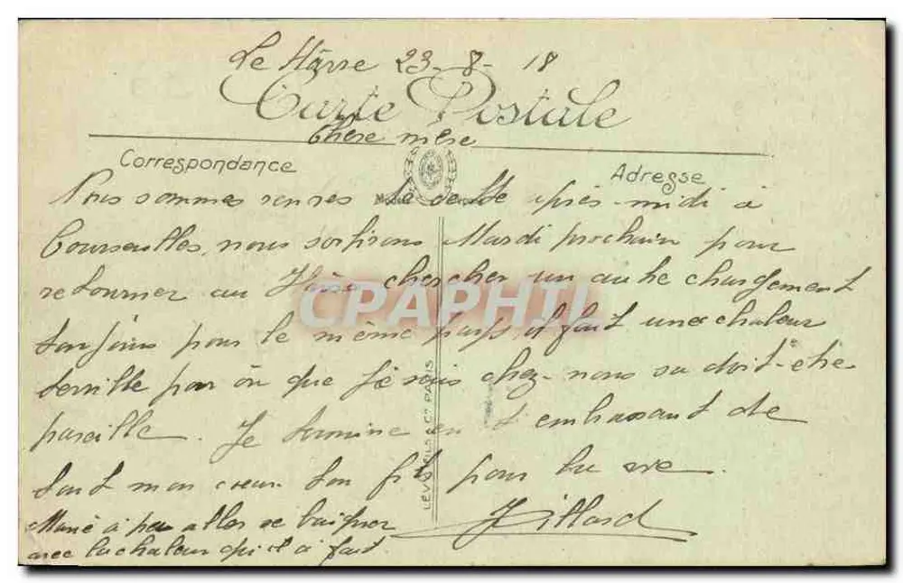 COURSEULLES — La Rue de la Mer — LL. — n°65 - Verso