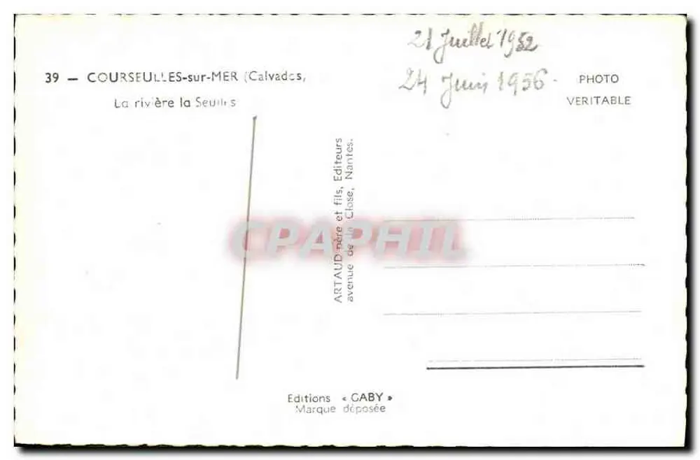 कोर्सेल-सर-मर — नदी ला सेयूल — एडिशन्स गबी - पीछे