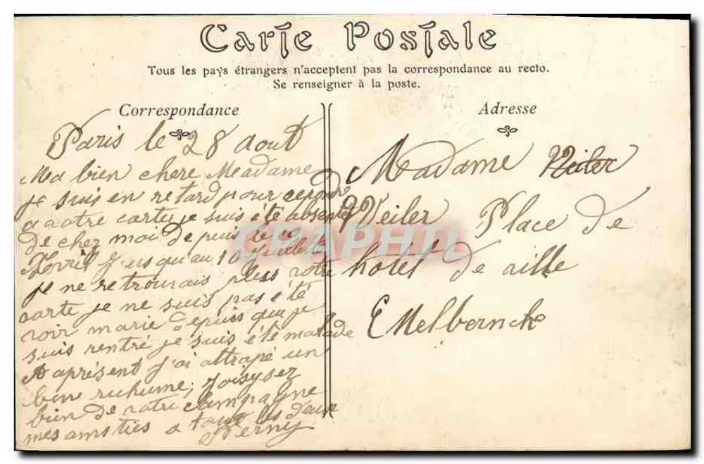 Courtonne-la-Ville (Calvados) — Der Calvarienberg und das Schloss — A.G. ND Phot - Rückseite