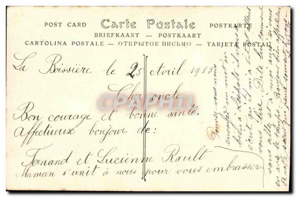 Courtonne-la-Ville (Calvados) — Der Kirchplatz — ND Fotografie - Rückseite