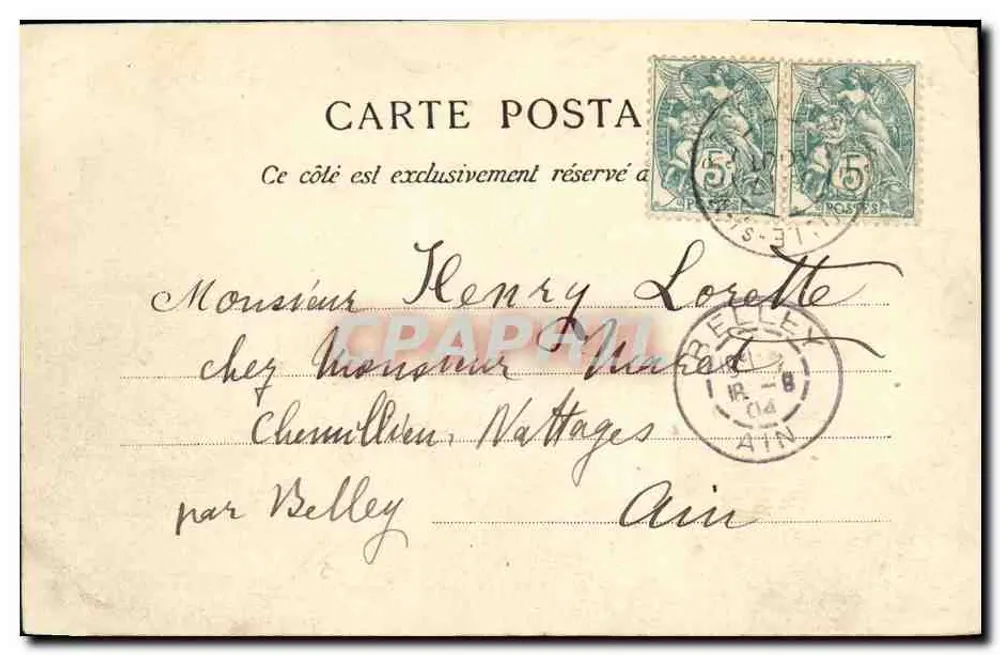 Umgebung von Bayeux - Creully - Das Schloss — Ansicht aus der Prairie — Antike Ansichtskarte, Paris - Rückseite
