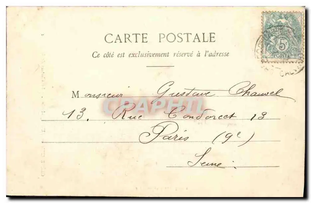 Crèveceur-en-Auge (Calvados) — Ansicht des Schlosses Haut-Parc — J. Fillion, Foto-Verlag, Lisieux - Rückseite
