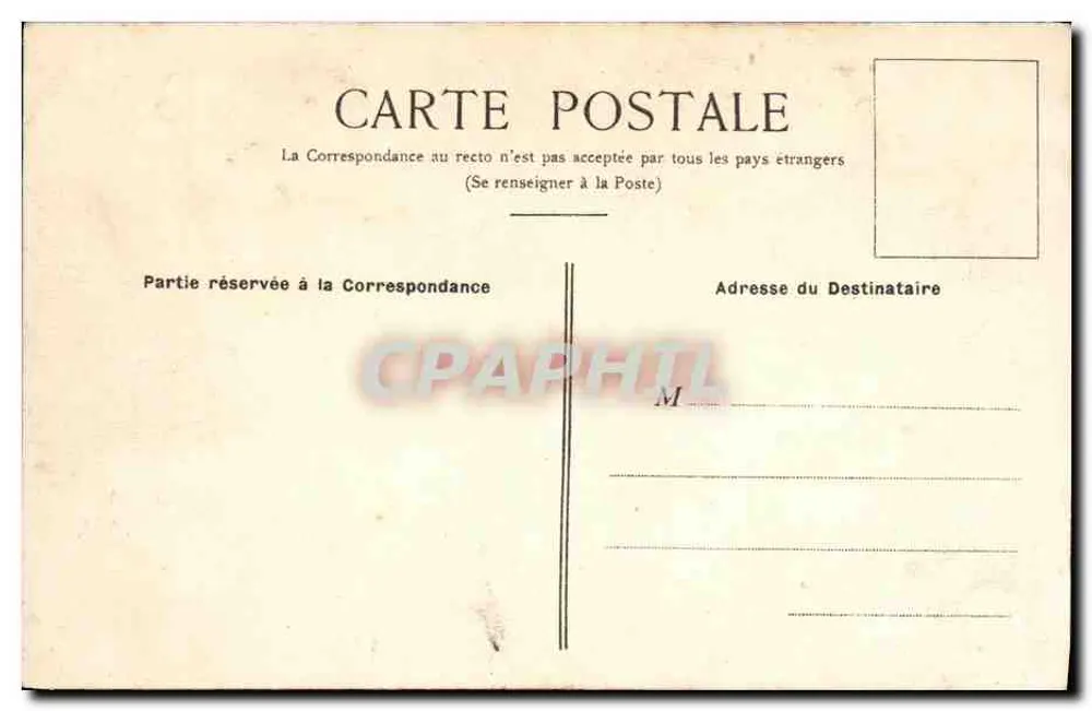 Criqueville-en-Auge (Calvados) — Das Schloss, Bahnhof Dozulé-Putot — Verleger nicht sichtbar - Rückseite