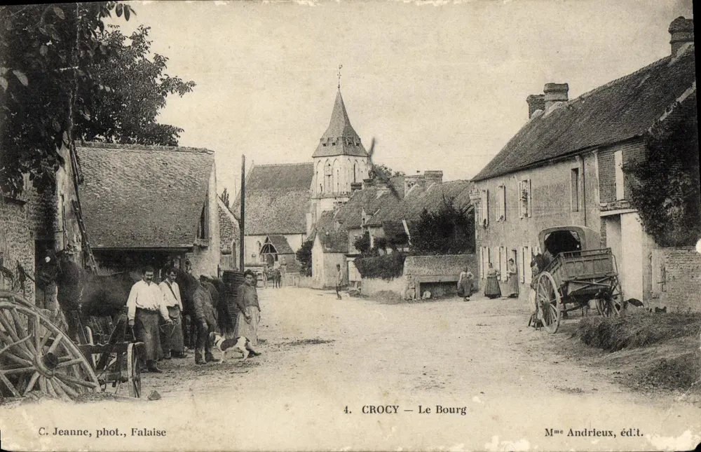 CROCY — Le Bourg — éditeur Mme Andrleux - Frente