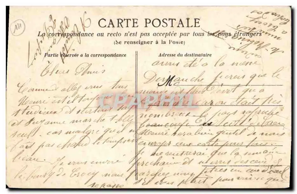 CROCY — Le Bourg — éditeur Mme Andrleux - Verso