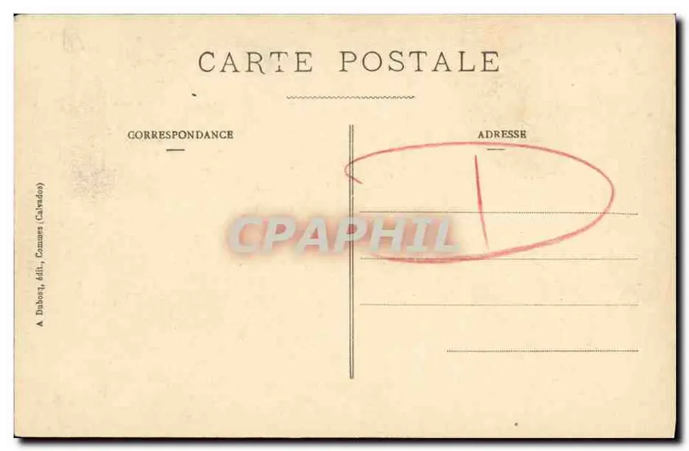 N.-D. de la Délivrande — Die Gnadenlose — A. Dabosy, Verlag, Commes (Calvados) - Rückseite
