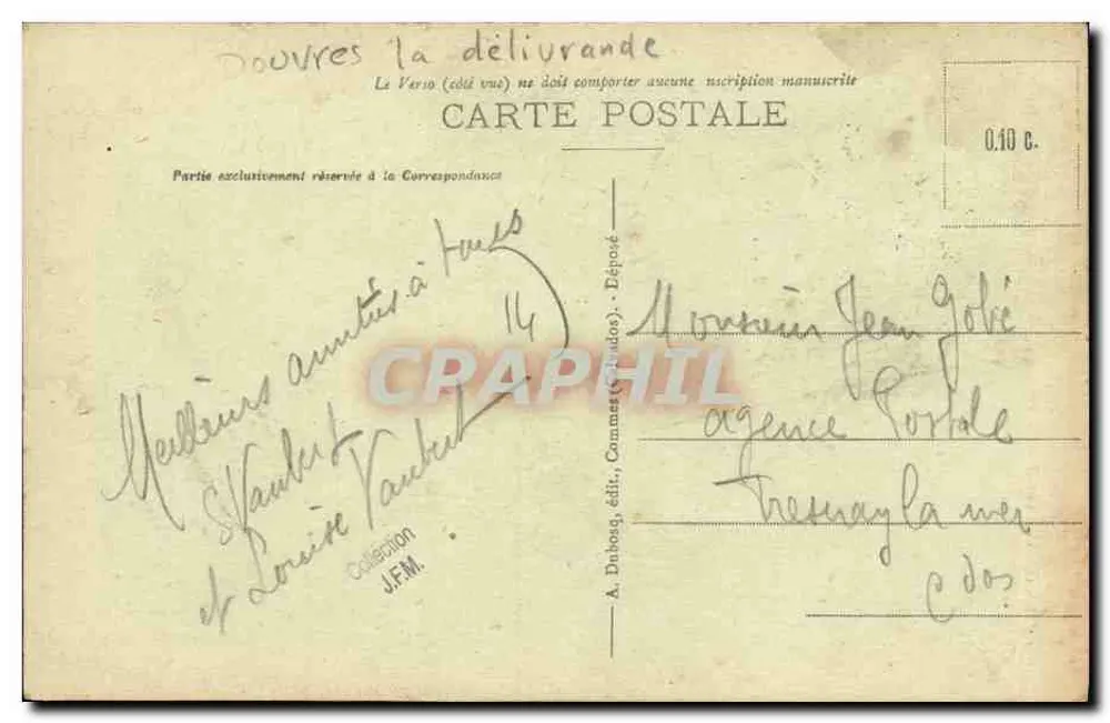 La Délivrande — A Processão — A. Duhoux, editor - Verso