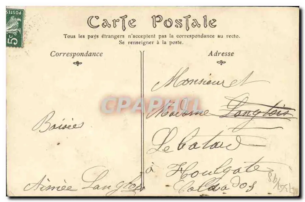 La Délivrande (Calvados) — Santa Ana — República Francesa - Verso
