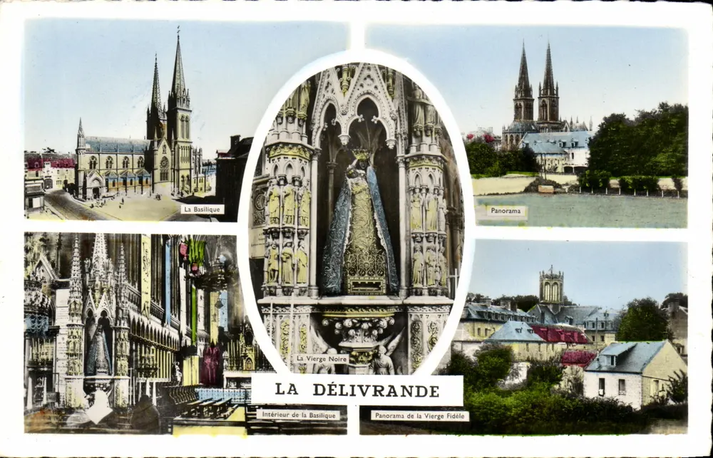 A Libertadora — A Basílica, A Virgem Preta, Panorama — Edições Gaby, Nîmes - Frente