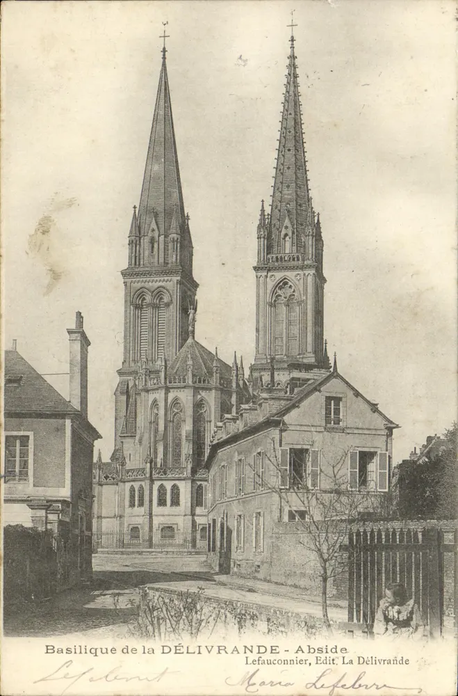 Basílica da DÉLIVRANDE — Abside — Lefauconnier, Edit. La Délivrande - Frente