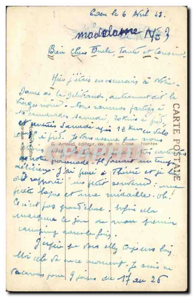 Der Befreier (Calvados) — Alter und berühmter Pilgerort — Panorama — SRBY 28 - Rückseite