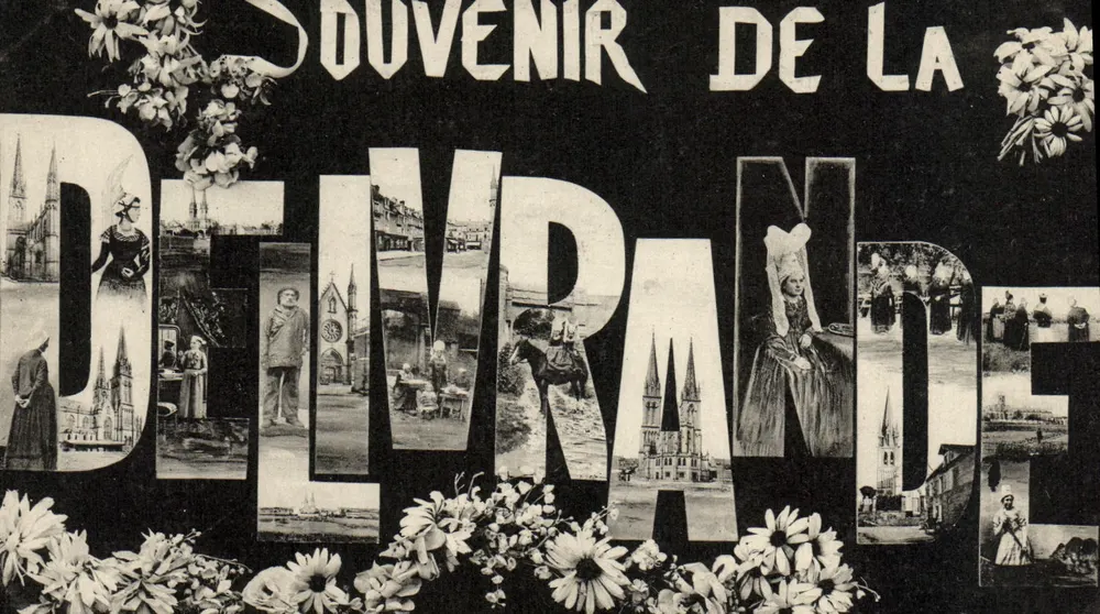 Delvrande — Lembrança de Delvrande — Carta postal - Frente