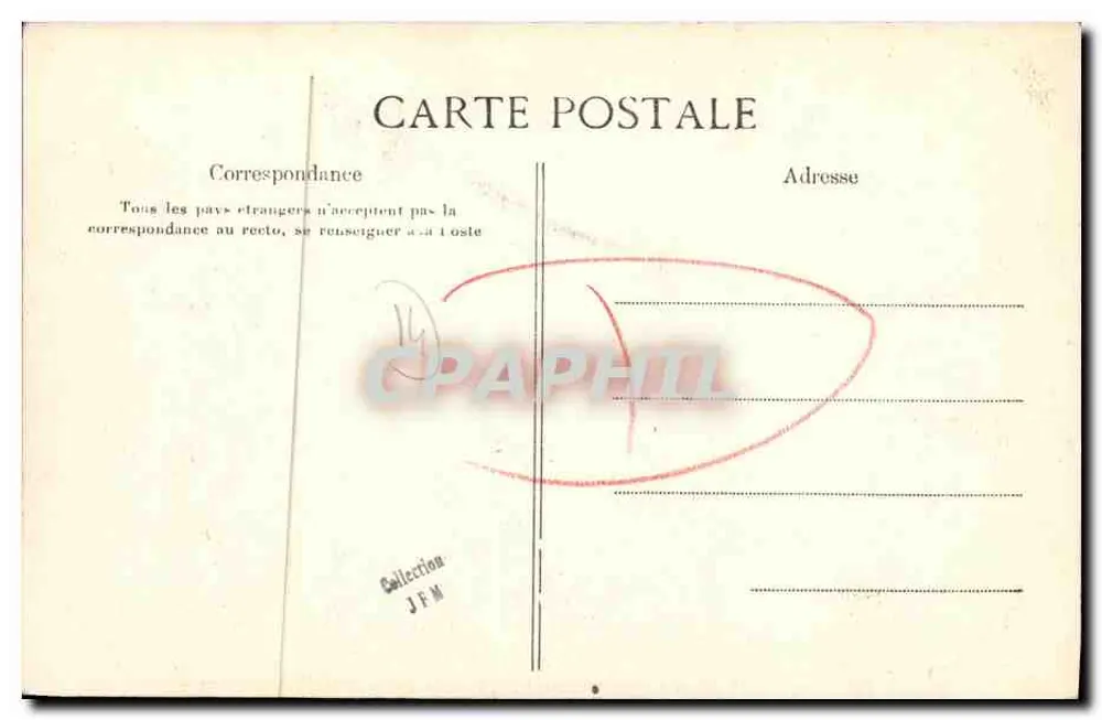 Delvrande — Lembrança de Delvrande — Carta postal - Verso