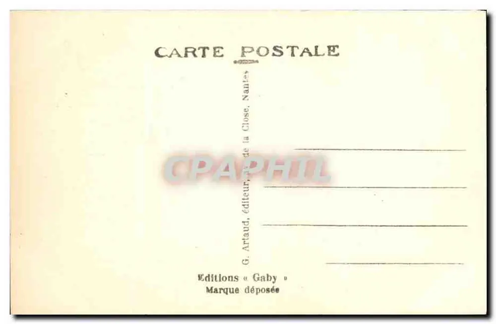 Die Schwarze Jungfrau - Calvados — Innenansicht der Basilika — Verlag Gaby, Nr. 12 - Rückseite