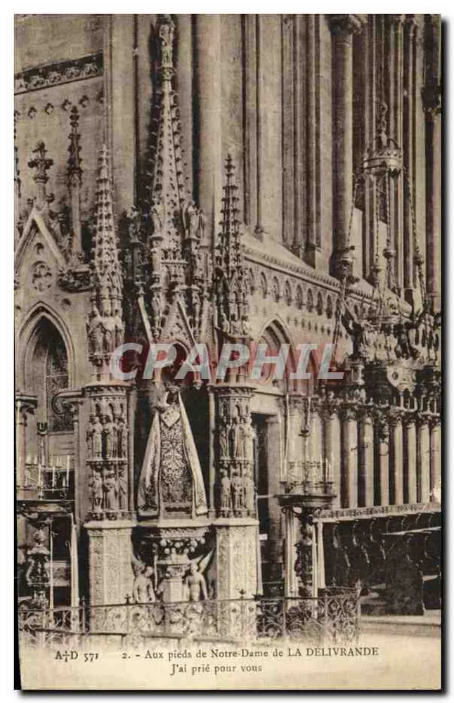 An den Füßen der Notre-Dame de LA DÉLIVRANDE — A+D 571 — A. Duhong Verlag - Vorderseite