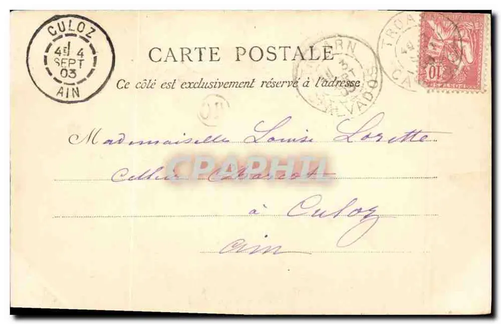 La Délivrande — Basílica, vista da Praça — J. B. Télabot, Paris, n° 632 - Verso