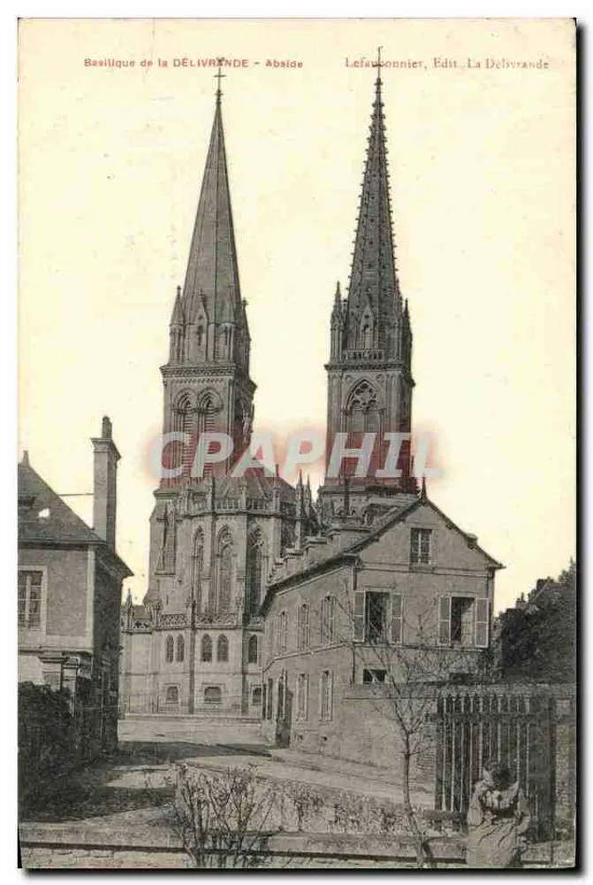 Basílica da Délivrande — Abside — Lefauconnier, Editora, La Délivrande - Frente